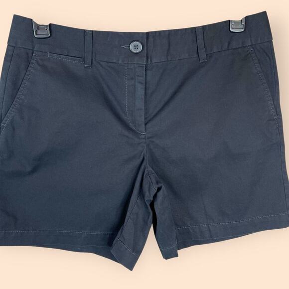 Ann Taylor LOFT 6" Chino Shorts in Black Women's Size 8 - Picture 3 of 9
